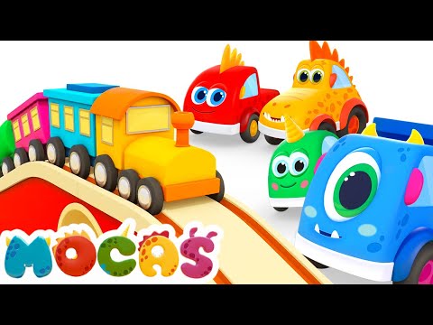 Sing with MOCAS! The Train song for kids & nursery rhymes. Cartoons for kids.