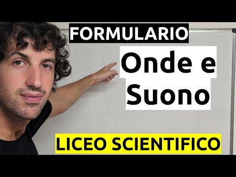 Le onde e il suono - Formulario