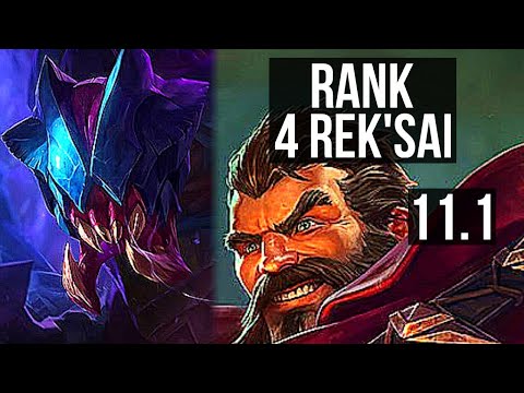 REK'SAI vs GRAVES (JUNGLE) | Rank 4 Rek'Sai, 67% winrate, 8/2/6, Rank 28 | EUW Master | v11.1
