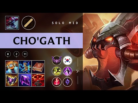 Cho'Gath Mid vs Yasuo - KR Master Patch 25.24