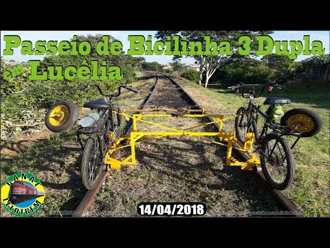 340 - PASSEIO DE BICILINHA 3 DUPLA EM LUCÉLIA VÁRIAS FILMAGENS EXTERNAS-14.04.2018 - CANAL LELOTREM