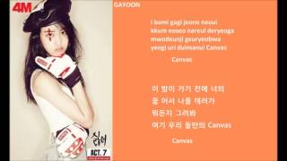 4MINUTE (포미닛)  Canvas Lyrics /by JulaMusicText