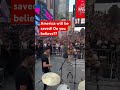 Thousands of Christians worshipping Jesus in Times Square! #revival #worship #timessquare