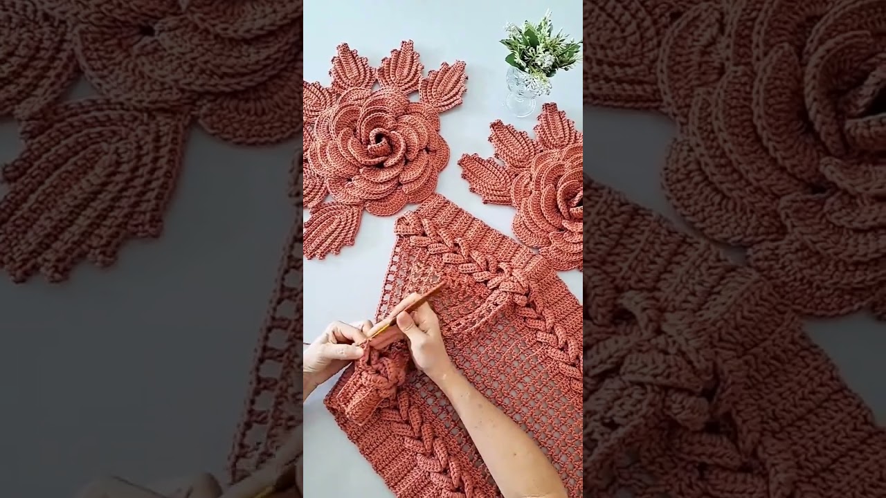 How to easy crochet table runner mart flower