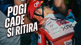 STAGIONE FINITA - POGACAR CADE e si RITIRA nella TAPPA 8 della VUELTA 2026