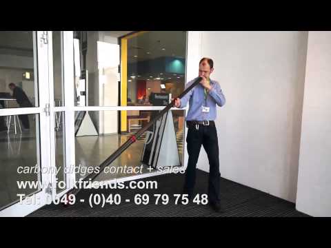 Carbony.com Slide-Didgeridoo aus Carbon -  dreiteilig mit Bell End