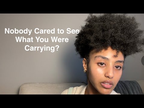 Nobody Really Saw What U Were Carrying Until Now—They Were Invested in Missing A False Version of U