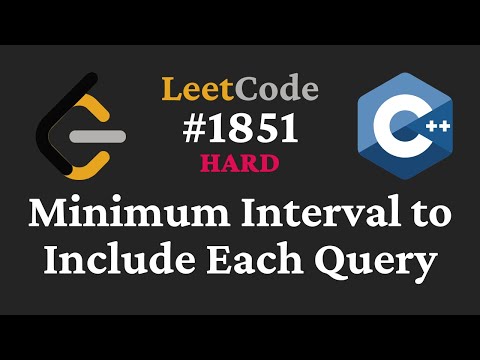 Minimum Interval to Include Each Query - LeetCode #1851 - C++