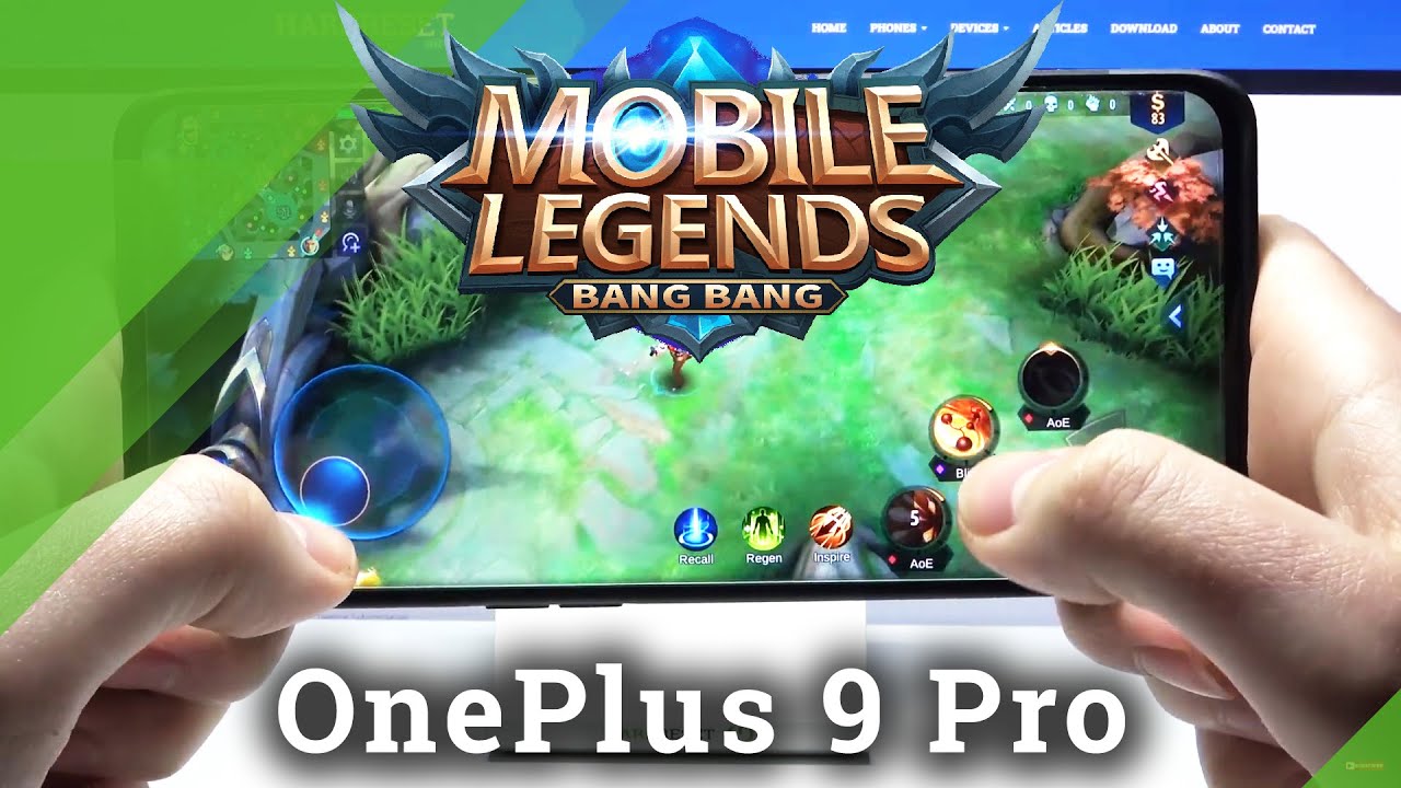 OnePlus 9 Pro -  Mobile Legends MOBA Test Game & Settings Presentation