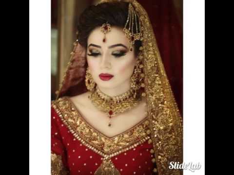 Pakistani Indian bridal makeup dresses and jewelry baraat dulhan 2017 Pakistani Indian bridal makeup dresses and jewelry baraat dulhan 2017