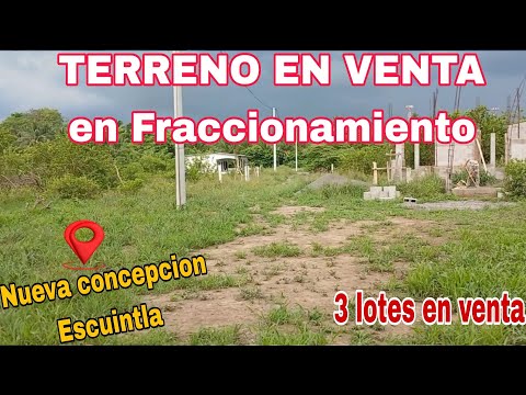 Lotes en VENTA ala orilla de la carretera Nueva concepcion Escuintla..