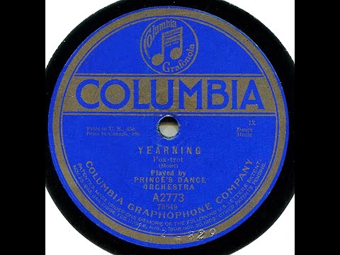 Yearning--Prince's Dance Orch., 1919