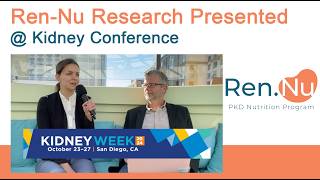 Ren-Nu Program research presentation at Kidney Week conference