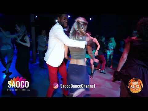 Tamba Salsache Hissirou and Svetlana Malysheva Salsa Dancing at Riga Salsa Festival, Sat 11.08.2018