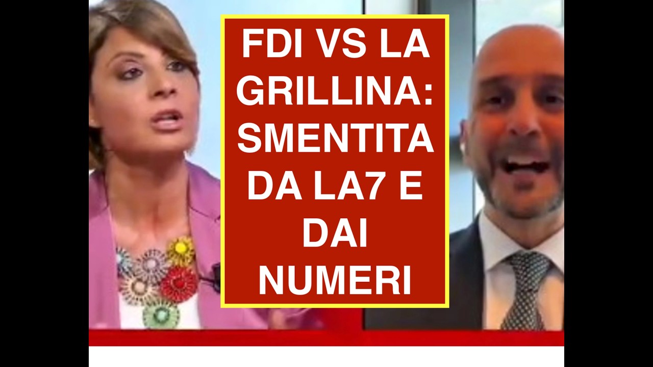 FDI VS LA GRILLINA BEVILACQUA: SMENTITA DA LA7 E DAI NUMERI