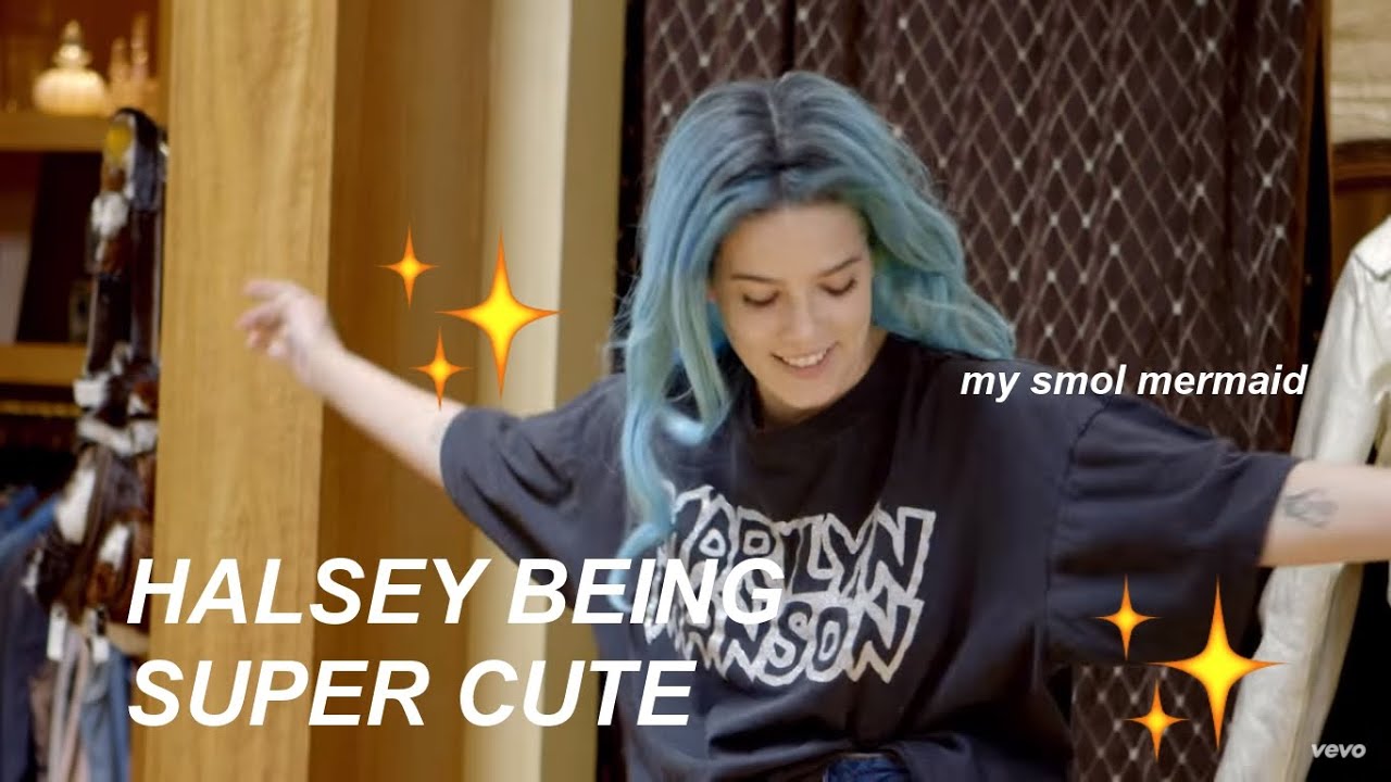 HALSEY BEING SUPER CUTE