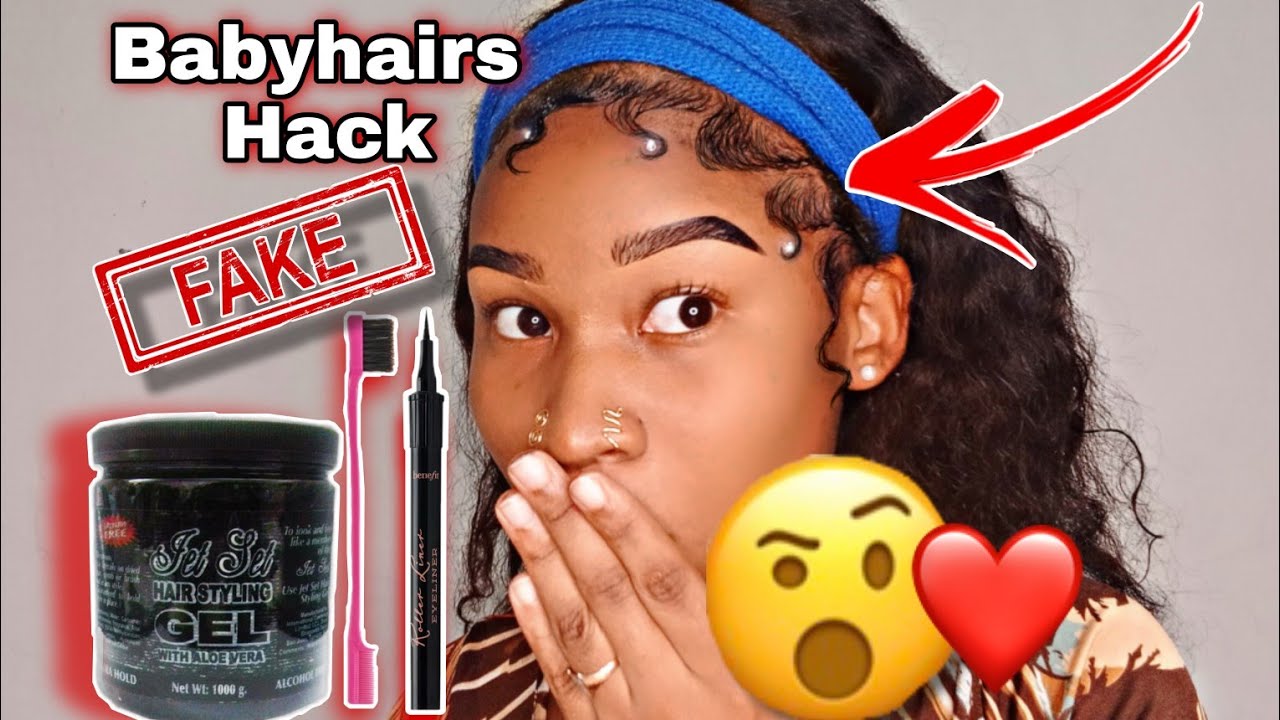 HOW TO FAKE EDGES TUTORIAL/(slick babyhairs) MOST SEE! ⚠️😱