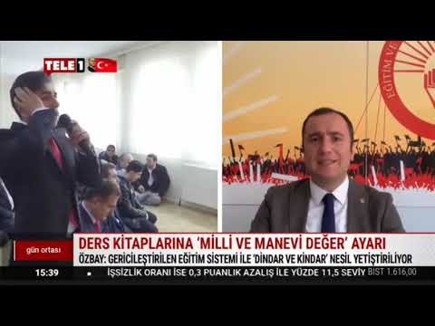 Genel Başkanımız Kadem Özbay, TELE 1 canlı yayınında, Milli Eğitim Bakanlığının taslak ders kitabı ve eğitim araçlarının incelenmesine ilişkin kriterlerde yaptığı değişiklikleri değerlendirdi. | EĞİTİM İŞ