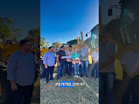 Acauã recebe motoniveladora para recuperar estradas vicinais #piauí