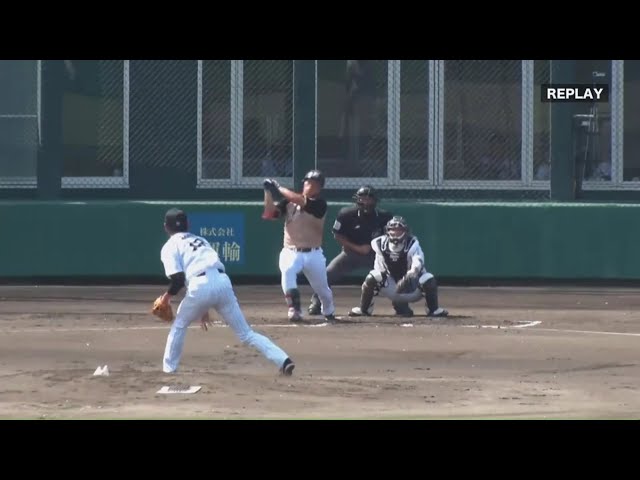 【ファーム】ファイターズ・今井 3試合連続となるホームランで先制!! 2019/9/10 M-F(ファーム)