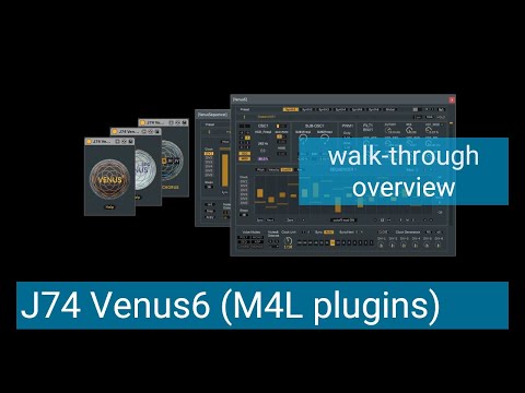 J74 Venus6 - poly-multi synthesizer for Ableton Live (Venus6 Tutorial)