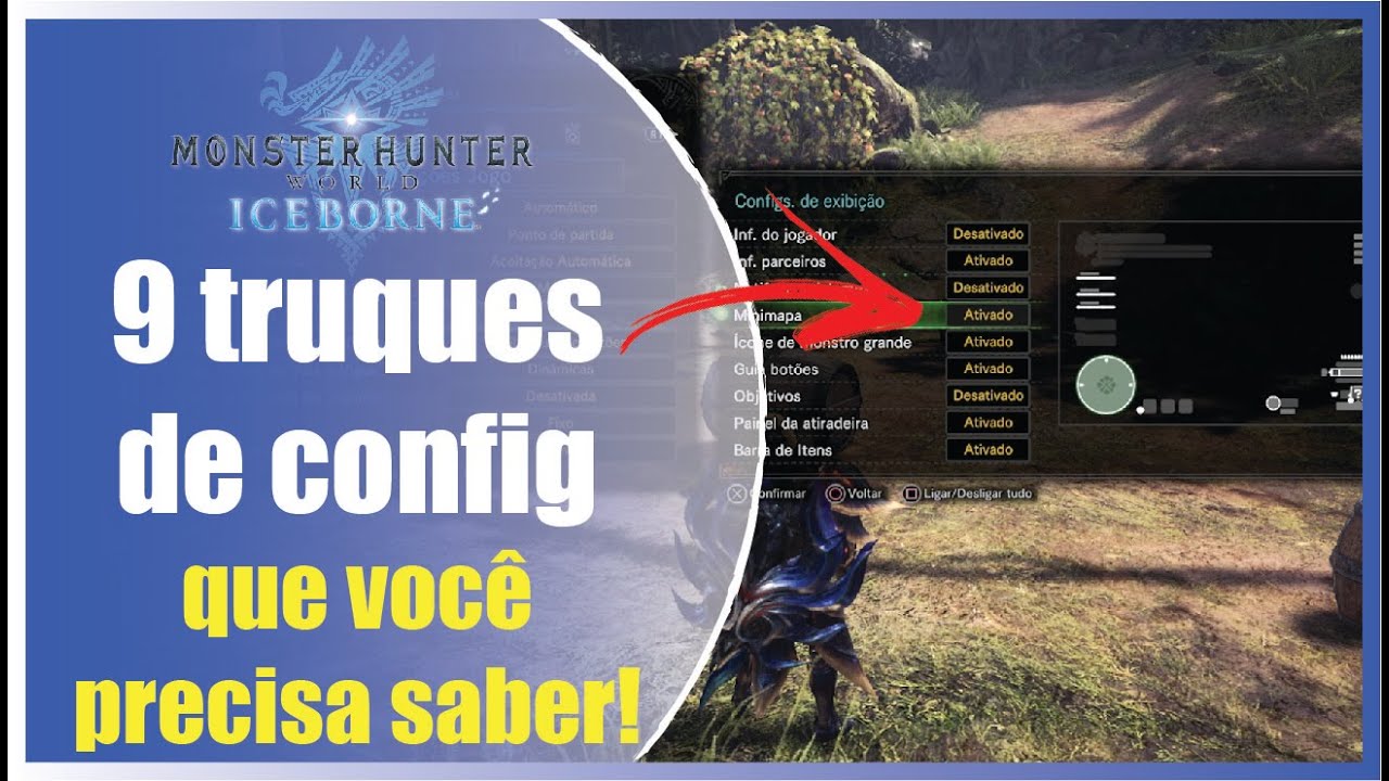 9 truques de config que você precisa saber em Monster Hunter World