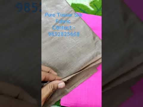 Tusser silk fabric