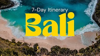 7 Day Bali Itinerary | Things to Do in Bali, Where to Stay, Tips and Budget