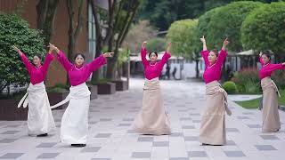 Download lagu The beautiful Tibetan dance 'Abuhuo',  lovely Tibetan women mp3