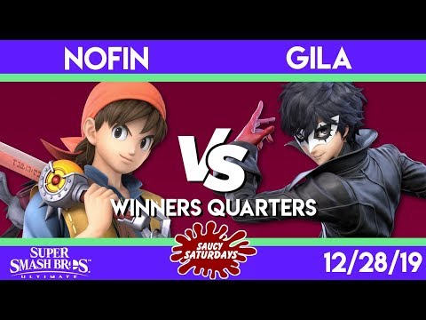 Saucy Saturdays #12 - nofin (Hero) VS. Gila (Joker) - Winners Quarters - Smash Ultimate
