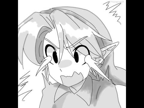 Young Link doesn’t want to marry Young Princess Ruto #zelda #art #ocarinaoftime