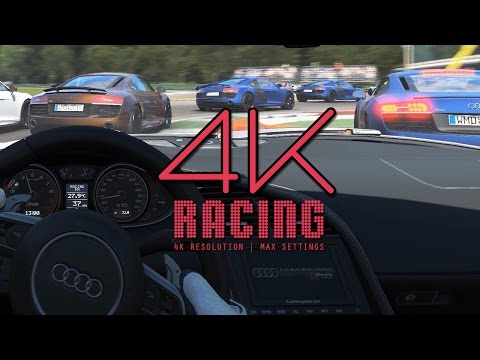 4K | Project CARS | Audi R8 V10 | Monza | cocpit
