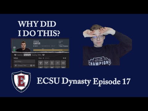 I MADE A MAJOR MISTAKE RECRUITING!!! ECSU CFB 25 Dynasty Ep. 17