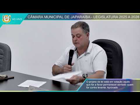 11° Reunião Ordinária do 2° Período da Câmara Municipal de Japaraiba - 20/10/2025