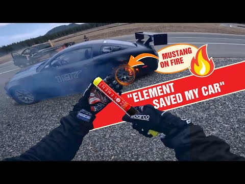 The Best Element Fire Extinguisher Test is a REAL FIRE on Racetrack