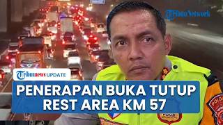 Dirlantas Polda Jabar Terapkan Buka Tutup di Rest Area KM 57 untuk Cegah Macet Panjang