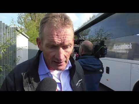 Adrie van der Poel - Interview at the finish - Paris-Roubaix 2025