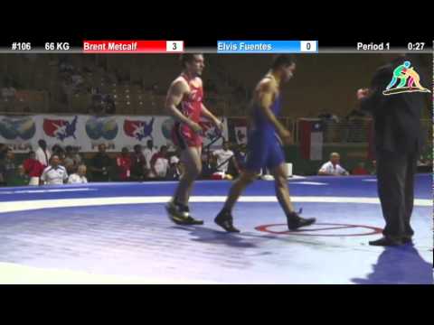 2012 Pan Am: 66 KG FS Quarterfinal: Brent Metcalf (USA) vs. Elvis Fuentes (VEN)