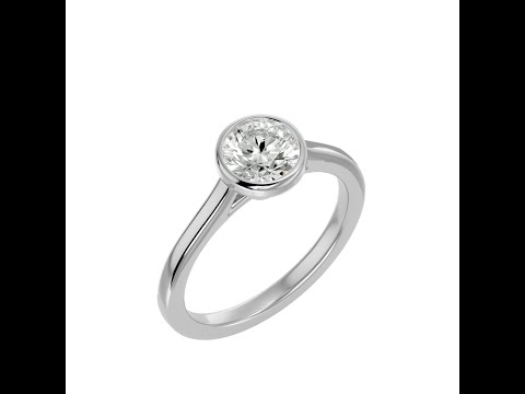 Inel de Logodna Noble Briliant Rose Aur 18k Real Diamond - Pauline