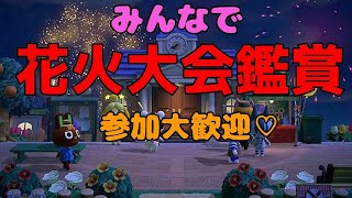 【あつまれどうぶつの森】みんなで花火大会鑑賞する～