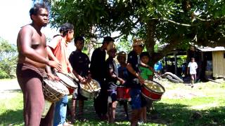 preview picture of video 'Philippine drummers on Fiesta del Sto. Niño @ Barotuan, El Nido, Palawan, Philippines'