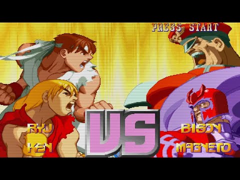 X-Men Vs. Street Fighter: Ryu/Ken Playthrough