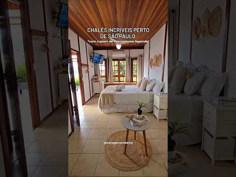 Esse é o Chalé das Águas que fica em Igaratá, no interior de São Paulo!