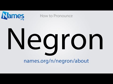 How to Pronounce Negron