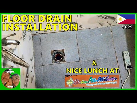 FOREIGNER BUILDING A CHEAP HOUSE IN THE PHILIPPINES - FLOOR DRAIN INSTALLATION - THE GARCIA FAMILY