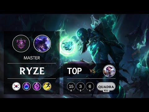 Ryze Top vs Fiora - KR Master Patch 9.16