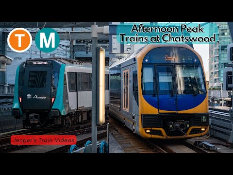 Sydney Trains Video 146 / Sydney Metro Video 3 - Afternoon Peak at Chatswood
