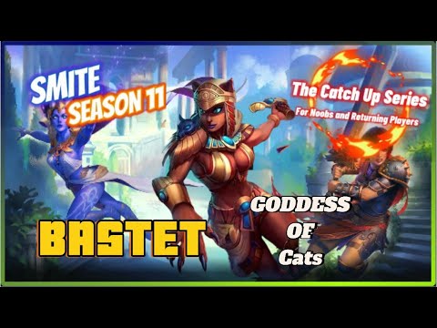 SMITE : Bastet Season 11 (Build, Beginner Tutorial, and a Arena Match)