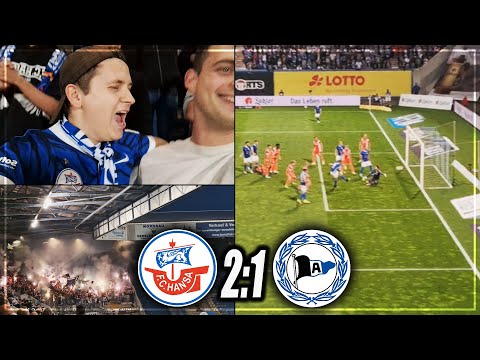 HEIMSIEG ESKALATION! STADIONVLOG: Hansa Rostock - Bielefeld | Sieg kurz vor Schluss | Stadion Vlog