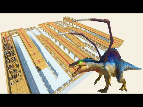 ESCAPE FROM ALIEN Spinosaurus - Animal Revolt Battle Simulator - ARBS